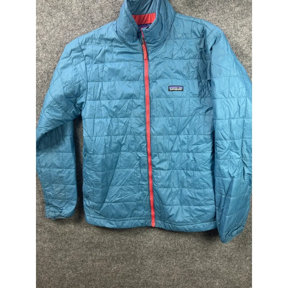 Patagonia Nano Puff Jacket Kids XXL 16-18 Blue Primaloft Quilted Puffer